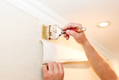 Pose de papier peint à Frontenex — revêtements muraux et toiles de verre